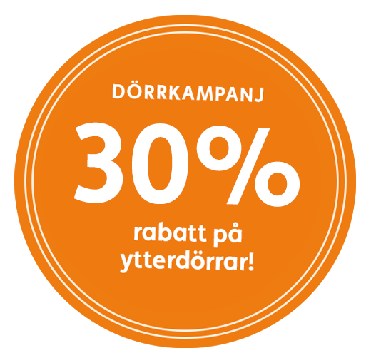 30% rabatt på ytterdörrar